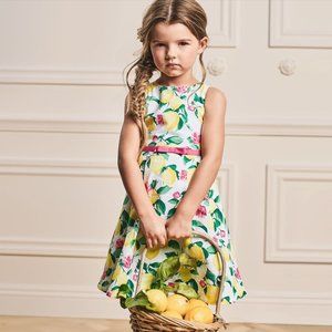 Lemon Pique Dress - Janie and Jack Size 4